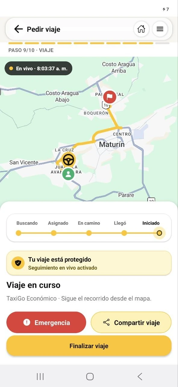 Seguimiento TaxiGo
